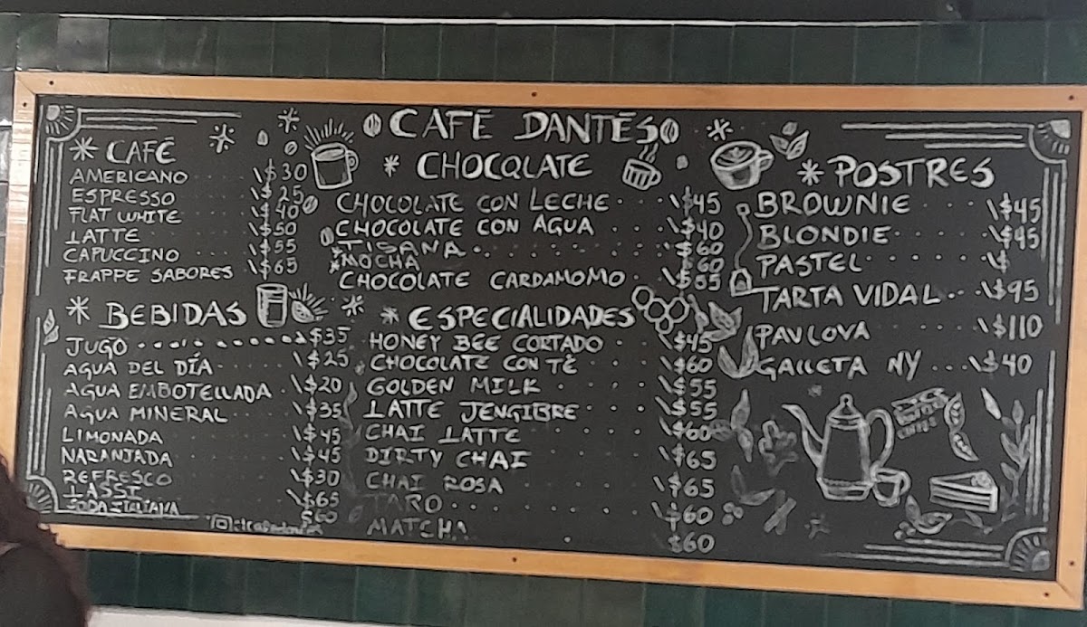 Cafē Dantēs Menu - Image 1